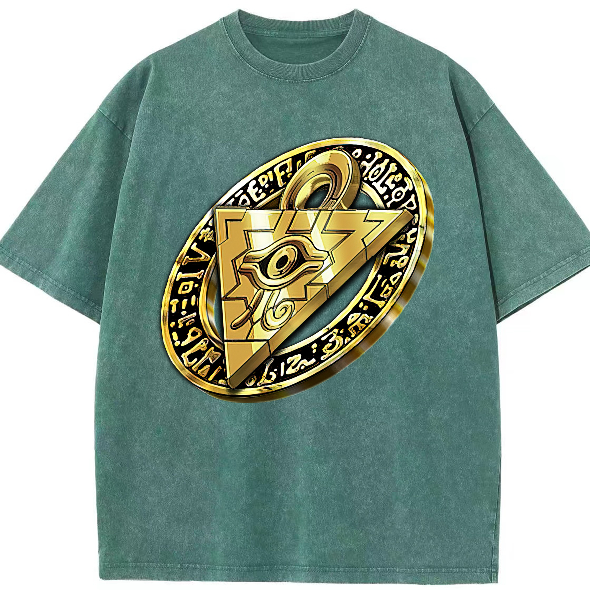 （画像用） 遊☆戯☆王 Yu-Gi-Oh! 綿100% ヴィンテージ風 半袖Tシャツ（フロントプリント）